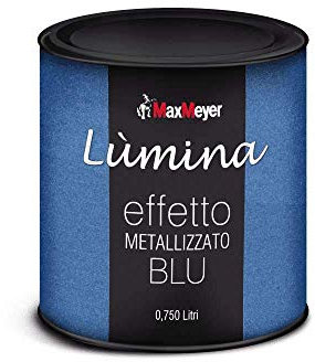 MAXMEYER - Lumina Finitura Metallizzata per Interni Effetto Blu 750 ML