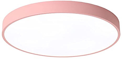 SHUANGZ Plafonnier LED Rond Rose Minimaliste Luminaire À Encastrer Au Plafond Éclairage Rond Moderne Plat À 3 Tons Panneau Lumineux Ultra-Mince De 1,9 Pouces À Économie D'énergie pour Le Balcon
