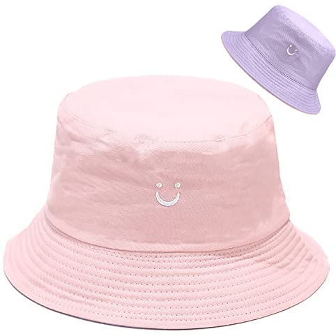 Malaxlx Damen Fischerhüte Sonnenhut Strandhut Fishermütze Sommerhut Draussenhut Faltbarer Reversibel