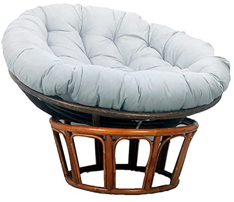 XINYUWZ Polster Für Papasansessel,Kissen Für Gartensessel,Papasansessel Kissen,Rundes Stuhlkissen Papasan,Papasan Ersatzpolster Für Indoor Outdoor Garten,Beige,110x(Size:110x110cm,Color:Orange)