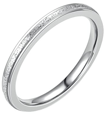 Epinki Ringe Verlobung Männer 2/6MM, Gold Pärchenring Damenring Matt Edelstahl Ringe für Frauen