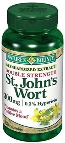 Nature's Bounty St. John's Wort 300 mg Capsules 100 ea (Pack of 4)
