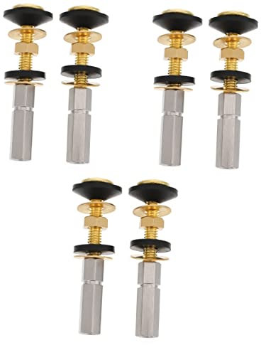 TEHAUX 3er-set Toilettenscharnier-schraubensatz Universelle Toilettensitzschrauben Für Einfache Installation Und Reparatur 2 Stück * 3