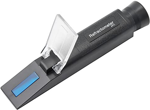 Irfora Auto-Frostschutzmittel-Refraktometer Multifunktionales Auto-Kühlmittel-Testgerät Harnstoff-Propylenglykol-Glykol-Reinigungsmittel Batterieflüssigkeits-Testgerät