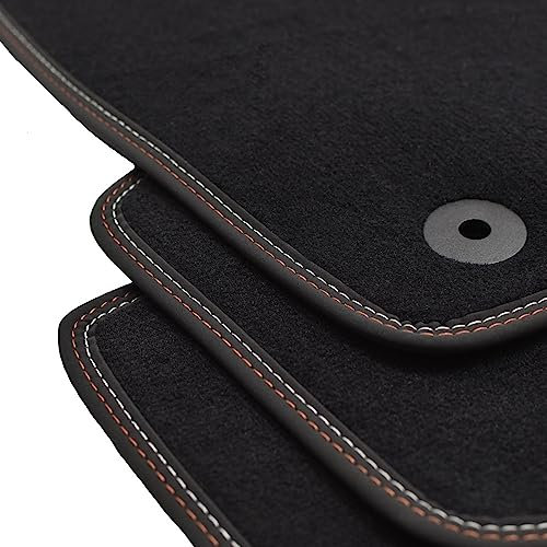 Mattenprofis Velour Fußmatten Doppelnaht kompatibel mit Cupra Formentor ab Bj.2020