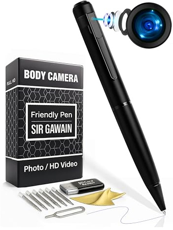 SIRGAWAIN Mini cámara espía Oculta 1080p - [actualizado 2024] Cámara Full HD Video o Toma de imágenes - Cámara Secreta con Lente Gran Angular, Recargable
