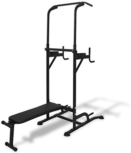 Homgoday Kraftturm mit Sit-up-Bank