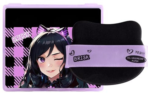 Öl-Blot-Blätter,Löschpapiere für das Gesicht,100 Stück Matter-Löschpapier - Löschpapier mit Spiegeletui, Make-up-Puff, natürliche Holzkohle, absorbiert überschüssiges Öl für Zuhause, Büro, Schule,