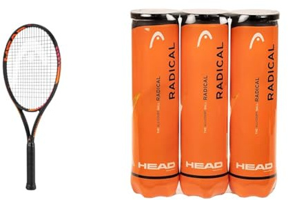 HEAD IG Challenge Team Racquet - Amazon Exclusive & Radical Tennisball (3 x 4 Stück) Amazon Exclusive