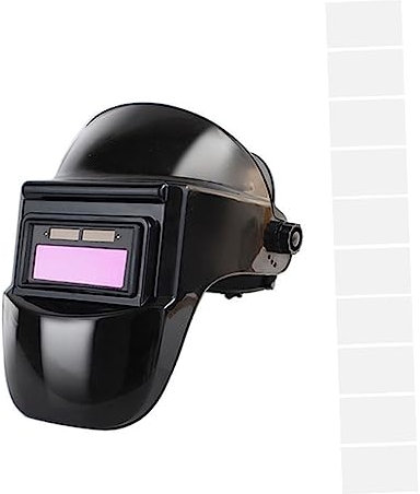 Hemobllo De Soldadura Oscurecimiento Automático Uv Ligera y Transpirable 10 Piezas De Filtros Para Soldadura Mig/tig Casco De Seguridad Para Soldadores