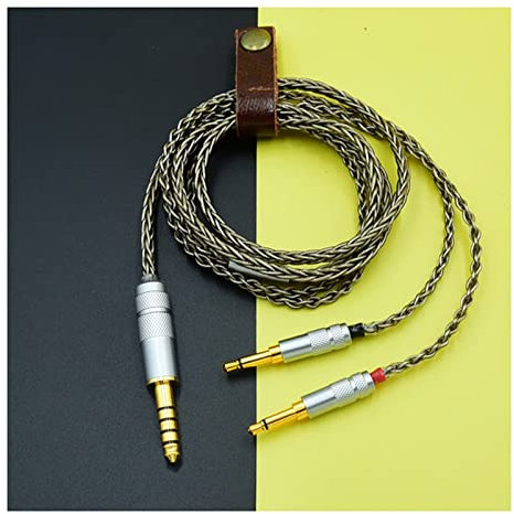 Cavo audio jack Cavo for cuffie da 8 core da 1 a 2 Jack Dual 3.5 2.5 4,4 mm Aggiornamento del bilanciamento Sostituzione cavo argento 6.5 6.35 XLR Cavo optical digital audio jack(4.4 balanced,2m)