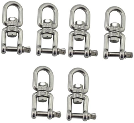 Supvox 6 Stück Praktische Drehbare Taschenlampenhalterung Zum Aufhängen Am Gürtel Drehgelenk Mit Enden Drehbare Ösenhaken Riegel Zum Aufhängen Spinny Ring Metallhaken Zum