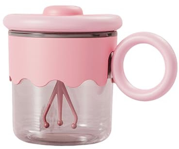 Self Stirring Coffee Mug 400ml Self Mixing Glass with Handle Easy Operations Electric Water Drinkware Kitchen Accessory