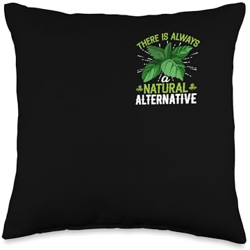 There Is Always a Natural Alternative Herbal Minimalist Throw Pillow