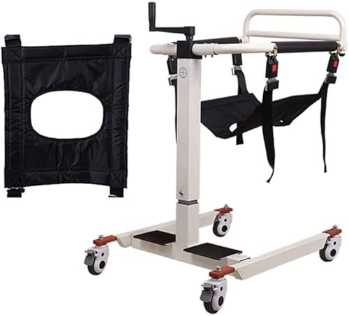 Patient Lift Disabled Person Lift for Home,Transfer Chair,Wheelchair Lift,Transport Chair Shower Chair with Soft Cushion and Toilet Seat,Home Shifter for Nursing Paralyzed Elderly - Holds Up(B)