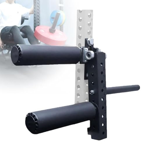 Beinstrecker-Aufsatz, verstellbar, für den Unterkörper im Sitzen, spezielle Beinmaschine, Beinstrecker-Rack-Aufsatz für Langhantelscheiben mit 2,5/5 cm Durchmesser, 18 mm – 50 mm Durchmesser