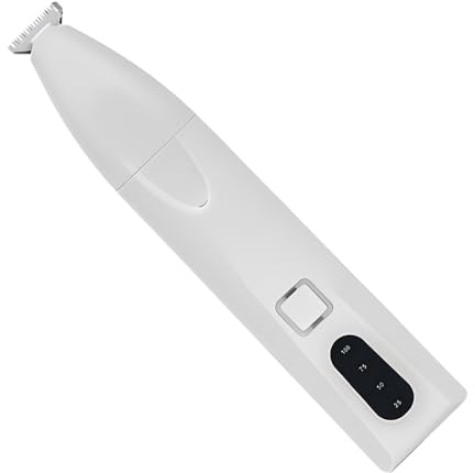 Hundhårstrimmer, Kattklippverktyg För Pälsvård, Med LED-Belysning, Digital Display, 2 Hastighetslägen, Hemresor & Daglig Pälsvård