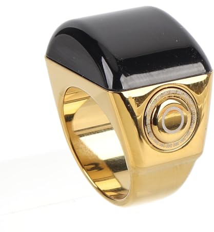 Asixxsix Smart Ring Counter, Zinklegierung Digital Tasbih Fingerschalter mit Gebetszeit Erinnerung und Unterstützung für Mobile Apps, IP67 -Abdichtung für Männer Frauen Unisex (22MM)