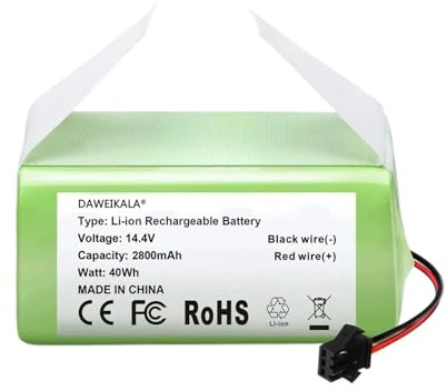 Accesorios For Aspiradora Robot, Batería De Iones De Litio, Compatible con Conga 990, 1090, X500, N79, N79S, DN622, 11, 11S, 30(2600mAh)