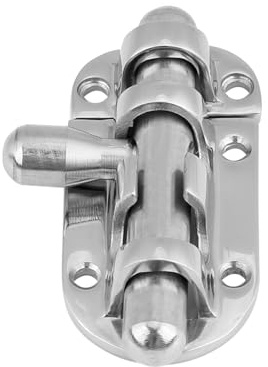 ACOGEDO Stainless Steel Marine Boat Door Window Lock Latch Slide Drum Screw/Fastener Clasp 60MM Wax and Polishing for Stainless 316 Surface Finish for Solid Boat (60mm)