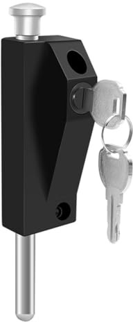 BlesConi Verrou de sol avec ressort de compression pour la sécurité, boulon de porte automatique pour double porte, serrure antivol au sol avec tige renforcée de 12 mm