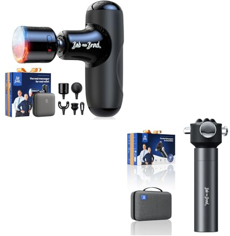 Mini Massagepistole mit Wärme und Kälte und BOB AND BRAD VibeFlow Therapie Massagegerät