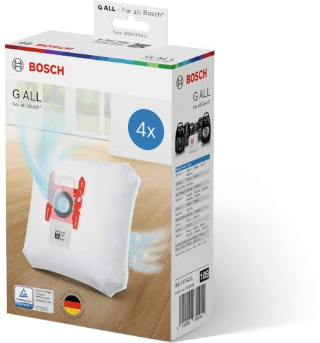 Genuine Bosch Vacuum Bags G Type 4 in pack