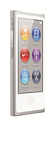 Apple iPod Nano 16 GB (7th Generation) Newest Model (Renewed) (Silver)