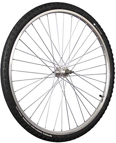 28 Zoll Hinterrrad Hohlkammer für 5-9 Fach Schraubkranz und montierter Bereifung