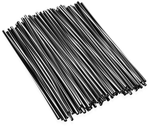 PSLER Spoke Covers Skins, 72pcs Wheelchair Dirt Bike Rim Wrap, Mixed Black | Reusable protector covers for mountain motorbike, wheelchair accessories, protects spokes from dirt, easy cut easy install