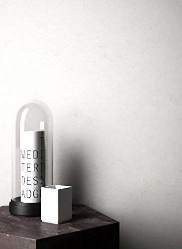 NEWROOM Papel pintado barroco blanco vellóntapete Uni Bauhaus Beton Stein hermoso diseño moderno 3d mirada , incluyendo papel tapiz guía