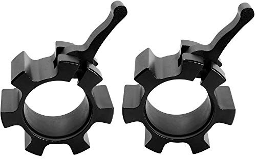 GORILLA SPORTS® Hantelverschlüsse - 1 Paar, für 50mm Olympic Bar, Farbwahl - Hantelstangen Verschluss, Barbell Halsbänder, Schnellverschluss, Hantelklemmen, Langhantel Klemmen, Barbell Collar