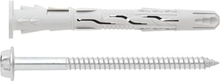 Taco de nylon universal de alto rendimiento Taco cabeza cilindríca. Tornillo cabeza hexagonal. Homologado ETE - MEDIDA: 10 x 80 Ø10 - Unid: 50