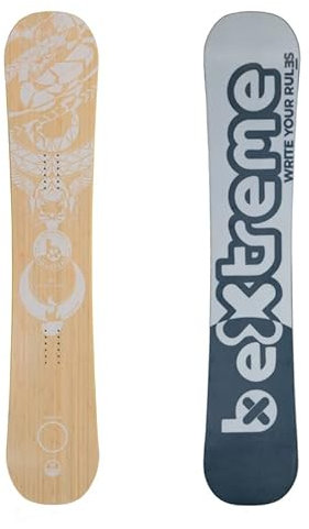 BEXTREME Tabla Snowboard Vocatus 151cm Polivalente Freeride Freestyle. Camber Plano All Mountain Snow ecologico de Bambu y Madera para Hombre y Mujer. Medida Burton Salomon Gnu Libtech Jones
