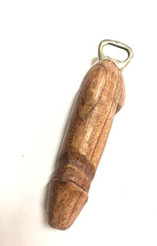 Cavatappi in Legno, cavatappi Pene in Legno, cavatappi con Pene, cavatappi per Cucina, cavatappi Idea Regalo, cavatappi Scherzo Regalo (Piccolo 16 cm)