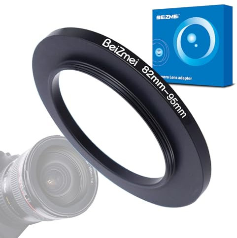 82 mm a 95 mm Filtro Adaptador,Compatible con Todas 82mm Objetivo a 95 mm UV,ND,CPL,Filtro.82 mm Lens to 95 mm cámara Filtro (82-95 mm)