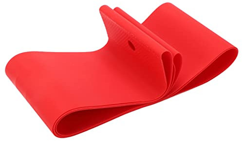 Alomejor 80mm Fahrradreifen Liner Fahrradfelgenstreifen Felgenband Mountainbike Reifenliner Fahrradreifen Liner PVC Innenrohr Pannenschutzband für 20 Zoll Reifen(rot)