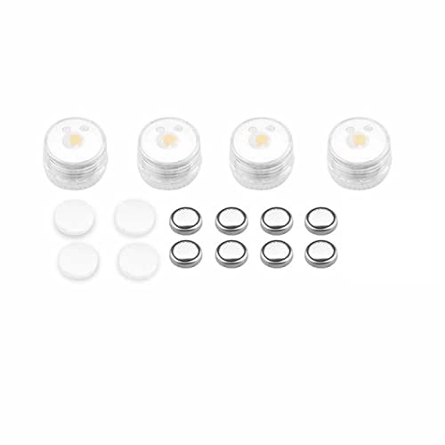 YSJJZRL 4pcs Drone LED Signal Lights,Drone Night Flying LED Light,Drone Strobe LED Light Drone Accessories for DJI FPV COMBO Mavic 3/Air 2 2S Mini 2/2 Pro and More(White bright)