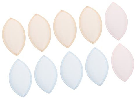 Bra Pads Inserts 5 Pairs Padded Bra Sew in Bra Cups for Women Push Up Bra Pad Removable Bra Pads Bikini Push Up Pads (Random Color)