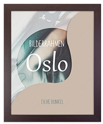 BIRAPA Fotorahmen Oslo 120x120 cm Bilderrahmen in Eiche dunkel Posterrahmen