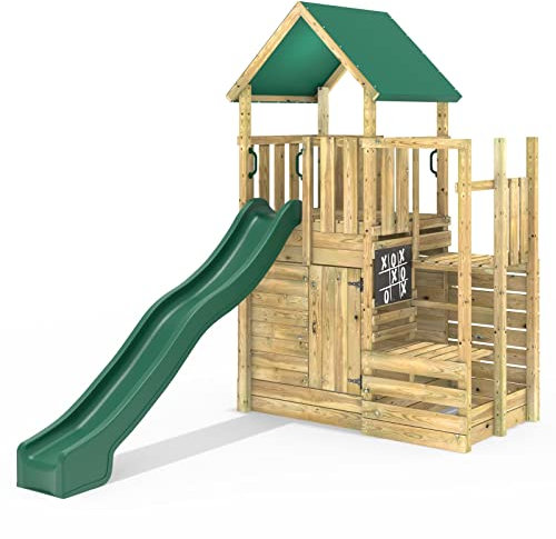 Rebo® Modular Wooden Climbing Frame Adventure Playset - M11 | OutdoorToys | Kids' Outdoor Wooden Garden Play Equipment, Children's Jungle Gym