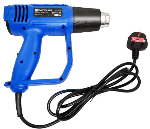 Heißluftpistole, elektrisch, 2000 W, Trockner, Lötschrumpf, Abbeizmittel, 4 Düsen, verschiedene Temperaturregelung, 60 ℃ bis 600 ℃, für Heimwerker, Schrumpfen von PVC, Abbeizen von Farbe, Basteln