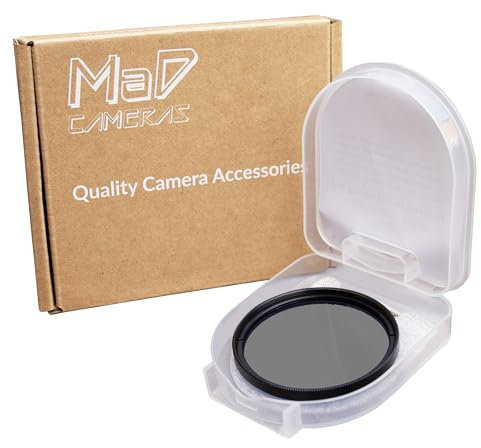 MaD Camera - 52mm CPL Circular Polarizing Camera Filter - Color Saturation & Contrast Enhancement - Premium Camera Lens Filter for DSLRs