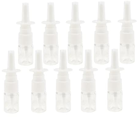 pistro 10 unità 5 ml di plastica fine bottiglie spray nasale pompa nebulizzatore - trasparente