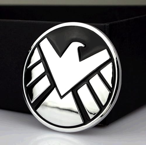 Auto Emblem- Agents of Shield Adler Silber 3D Metall Motorrad Tuning