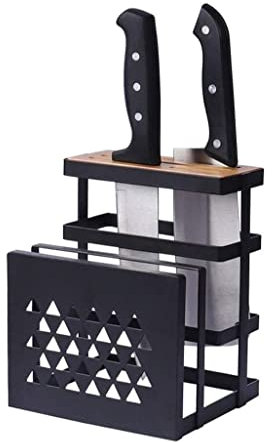 Porte-Couteaux Bloc Couteaux Range Couteaux Porte-Couteau De Cuisine en Métal Creux Support De Rangement Porte-Outil Bloc De Couteau Support Accessoires De Cuisine Support de Couteaux Bloc à Couteaux