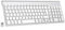 cimetech Teclado inalámbrico, 2.4G QWERTY español Layout, USB Teclado de Ordenador con Teclado numérico y Teclas ergonómicas para Desktop/PC/Laptop/Surface/Smart TV/Notebook y Windows - Plata