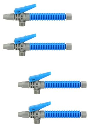 Kisangel 4stücke Tragbare Sprühdüsen Kunststoff Sprüher Mit Abnehmbarem Griff Für Gartenpflege Und Haushaltsreinigung Kompatibel Mit Standard-schläuchen Ergonomisches Design