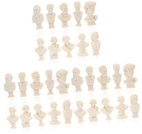 Operitacx 30pezzi Modelli Di Sculture Gesso Per Pratica Di Schizzo Strumenti Per Disegnare Figure Realistiche Per Decorazione e Preparazione Artistica