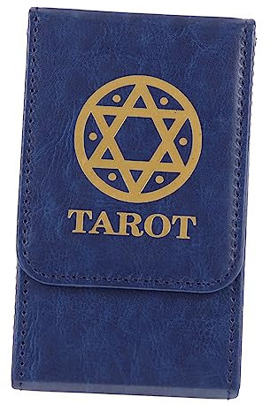 TOGEVAL Tarotkarten-aufbewahrungsbox Mit Pu-hülle Tragbarer Aufbewahrungsbehälter Für Tarotkarten Als Kartenaufbewahrungsbox Schützt Vor Feuchtigkeit Und Beschädigungen